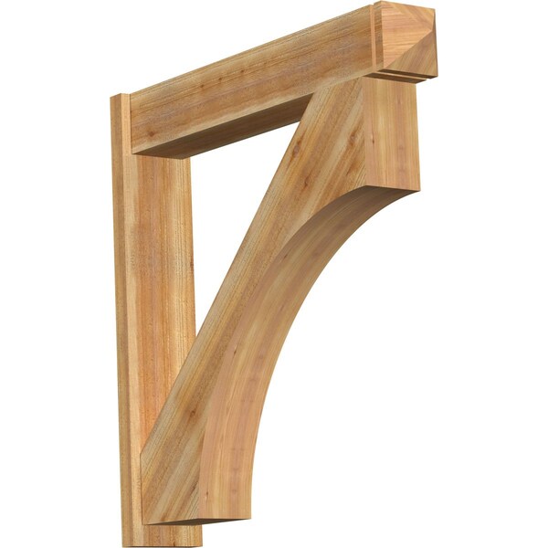 Ekena Millwork Westlake Rough Sawn Arts and Crafts Outlooker, Western Red Cedar, 8"W x 44"D x 44"H OUT08X44X44WTL03RWR - main